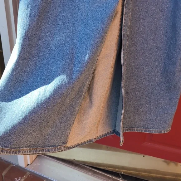 NWT - Blue Long Sleeve Denim Dress/Duster - Picture 3 of 11